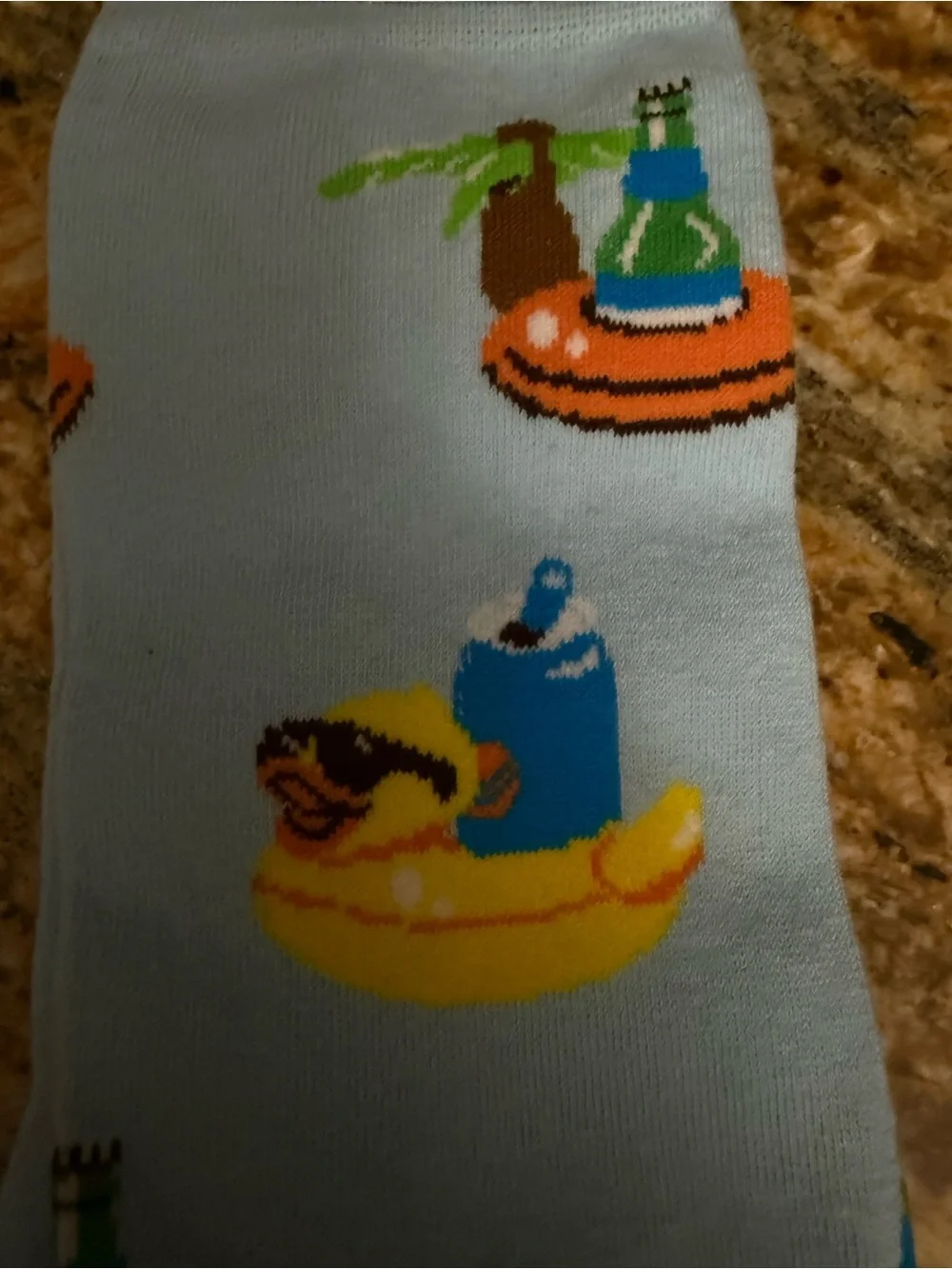 New Davco men’s Light Blue novelty socks